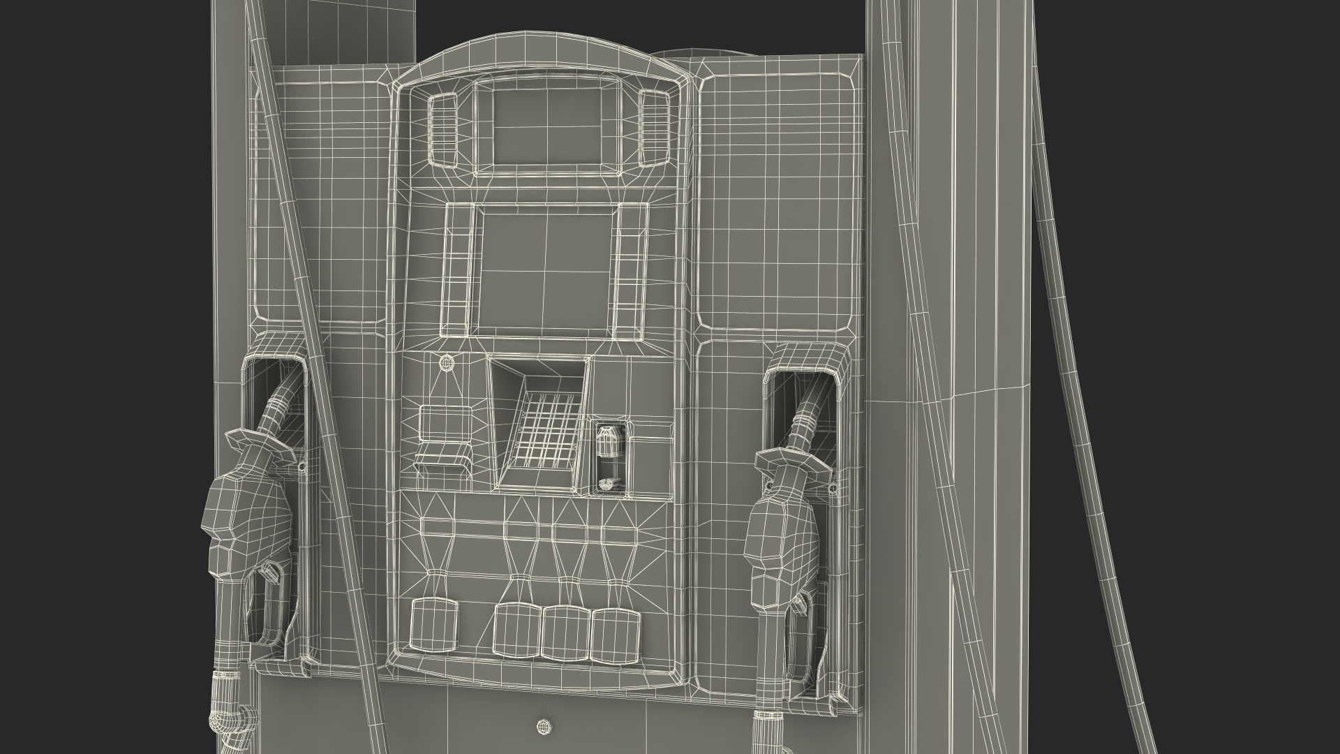 3D Gas Pump Blue model