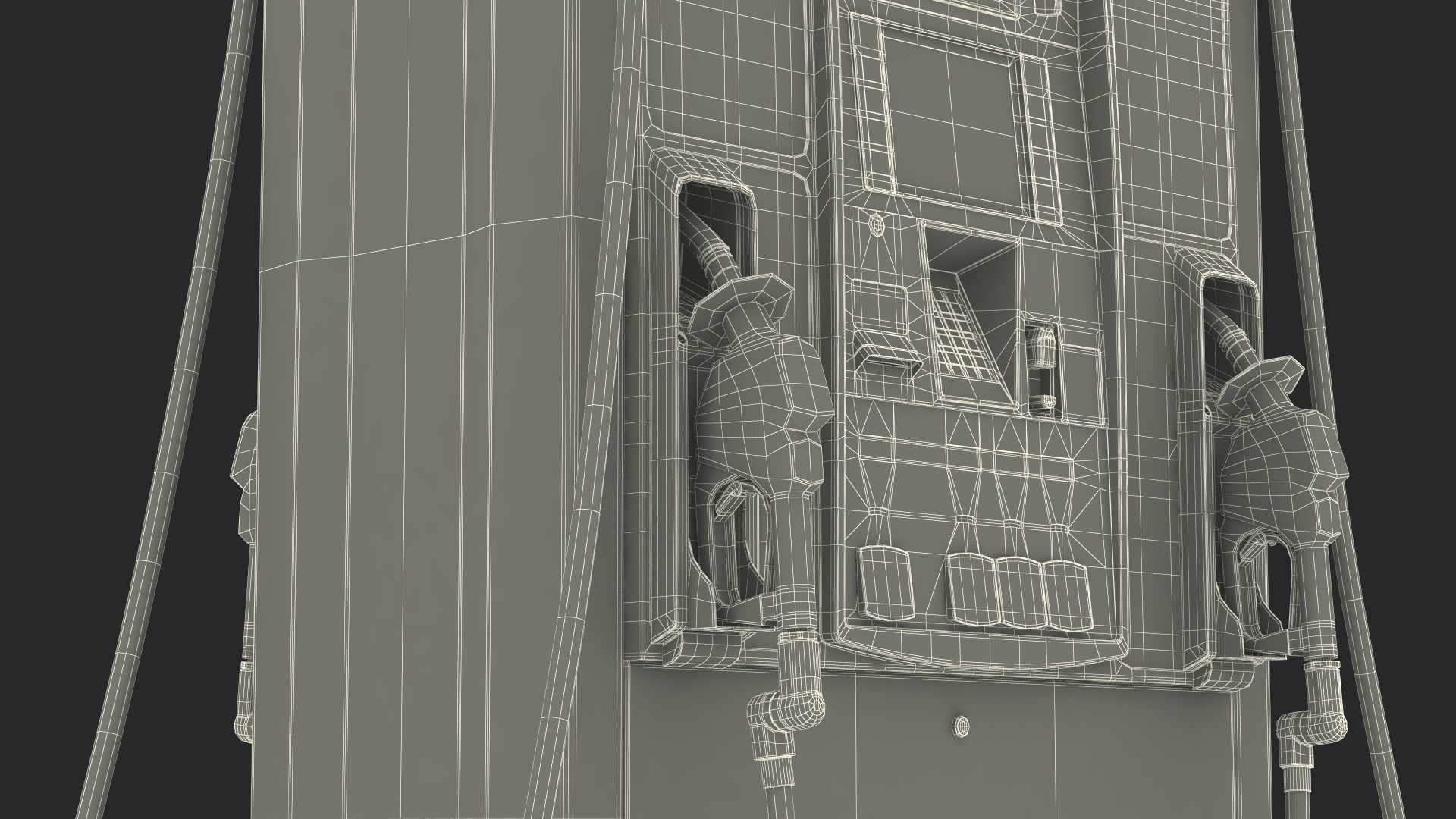 3D Gas Pump Blue model