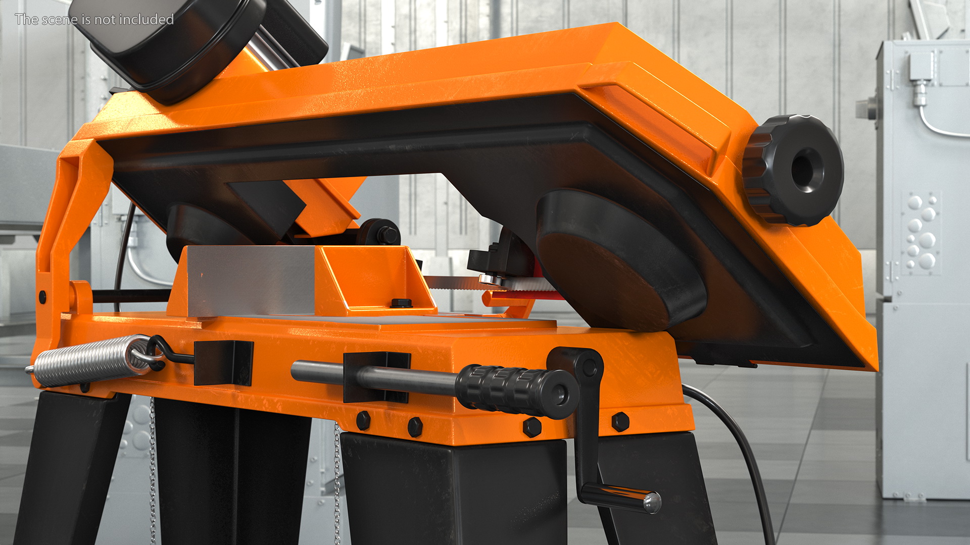 3D model WEN 3970T Metal Cutting Band Saw with Stand Rigged