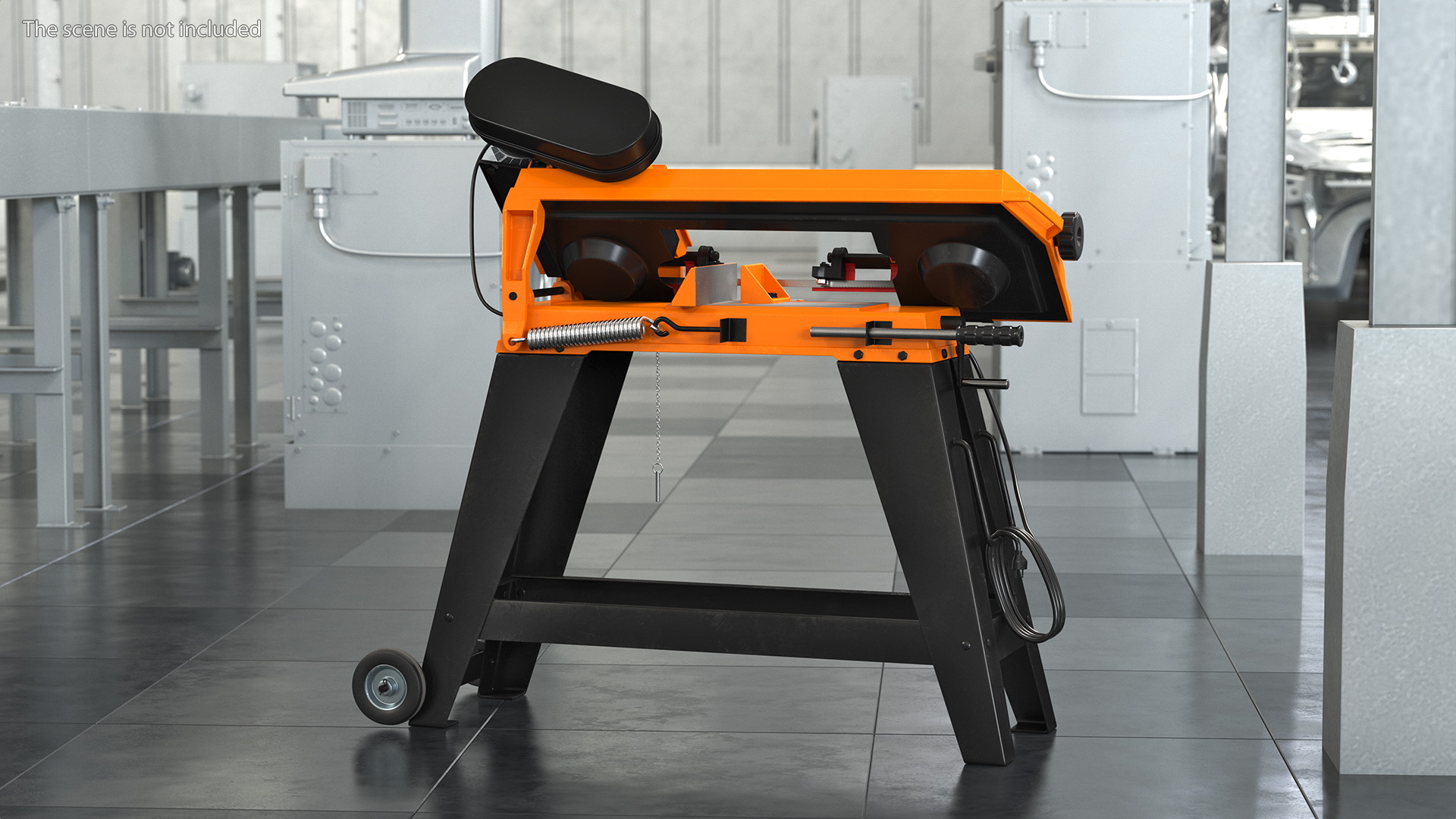 3D model WEN 3970T Metal Cutting Band Saw with Stand Rigged