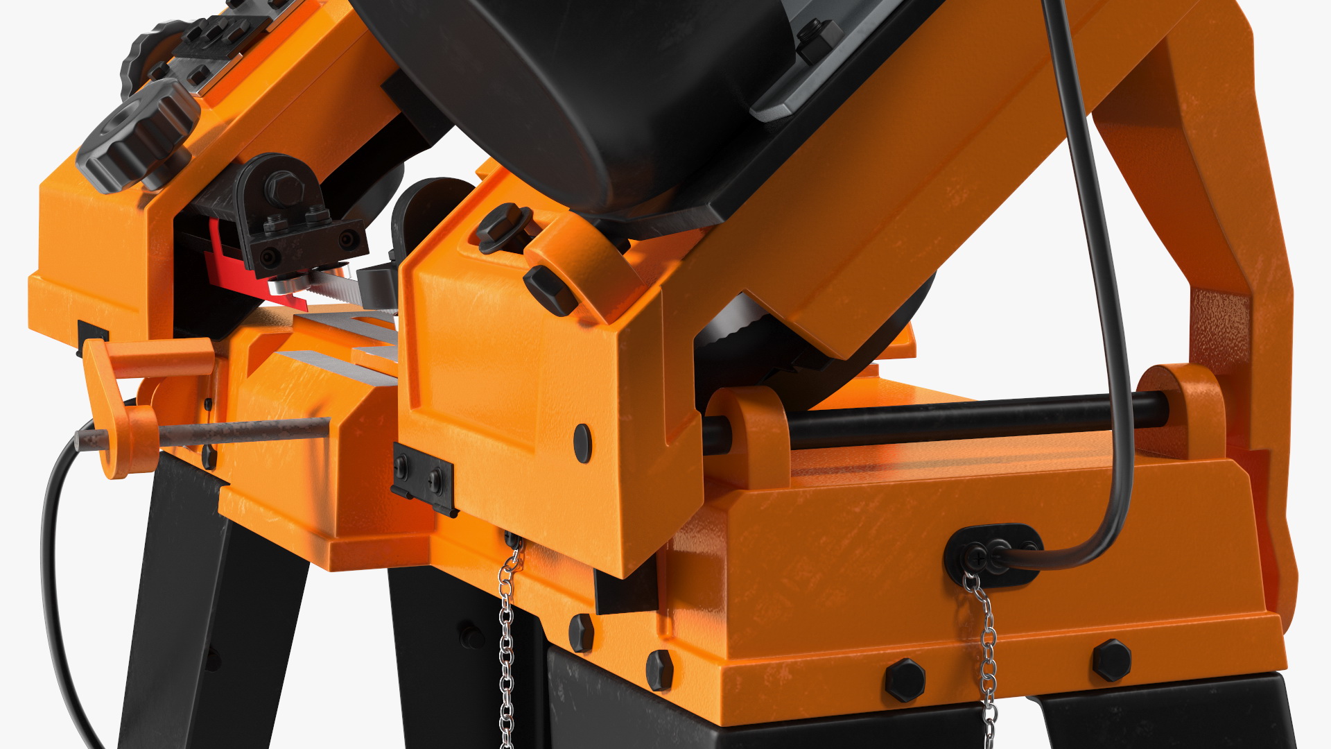 3D model WEN 3970T Metal Cutting Band Saw with Stand Rigged