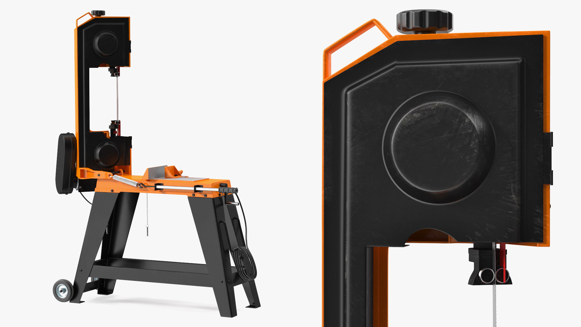 3D model WEN 3970T Metal Cutting Band Saw with Stand Rigged