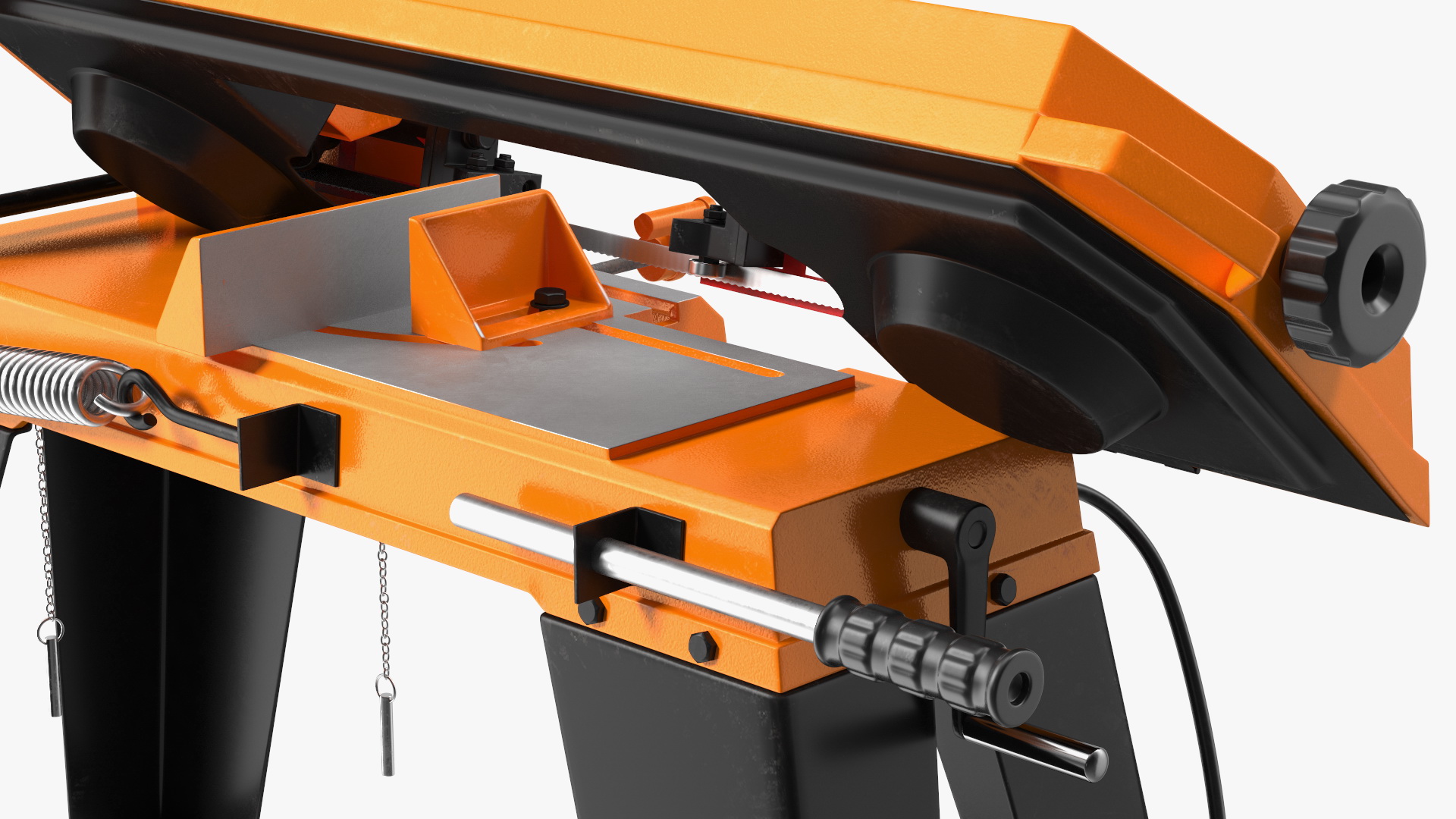 3D model WEN 3970T Metal Cutting Band Saw with Stand Rigged