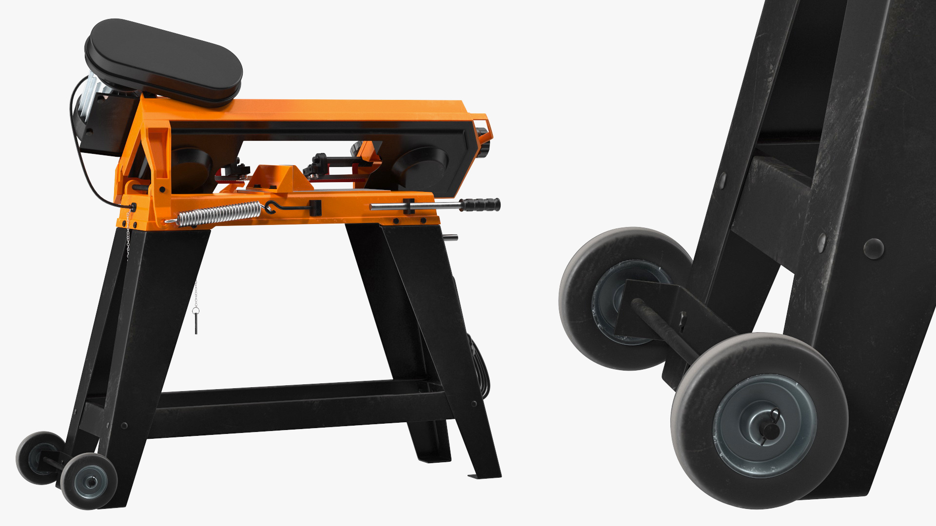 3D model WEN 3970T Metal Cutting Band Saw with Stand Rigged