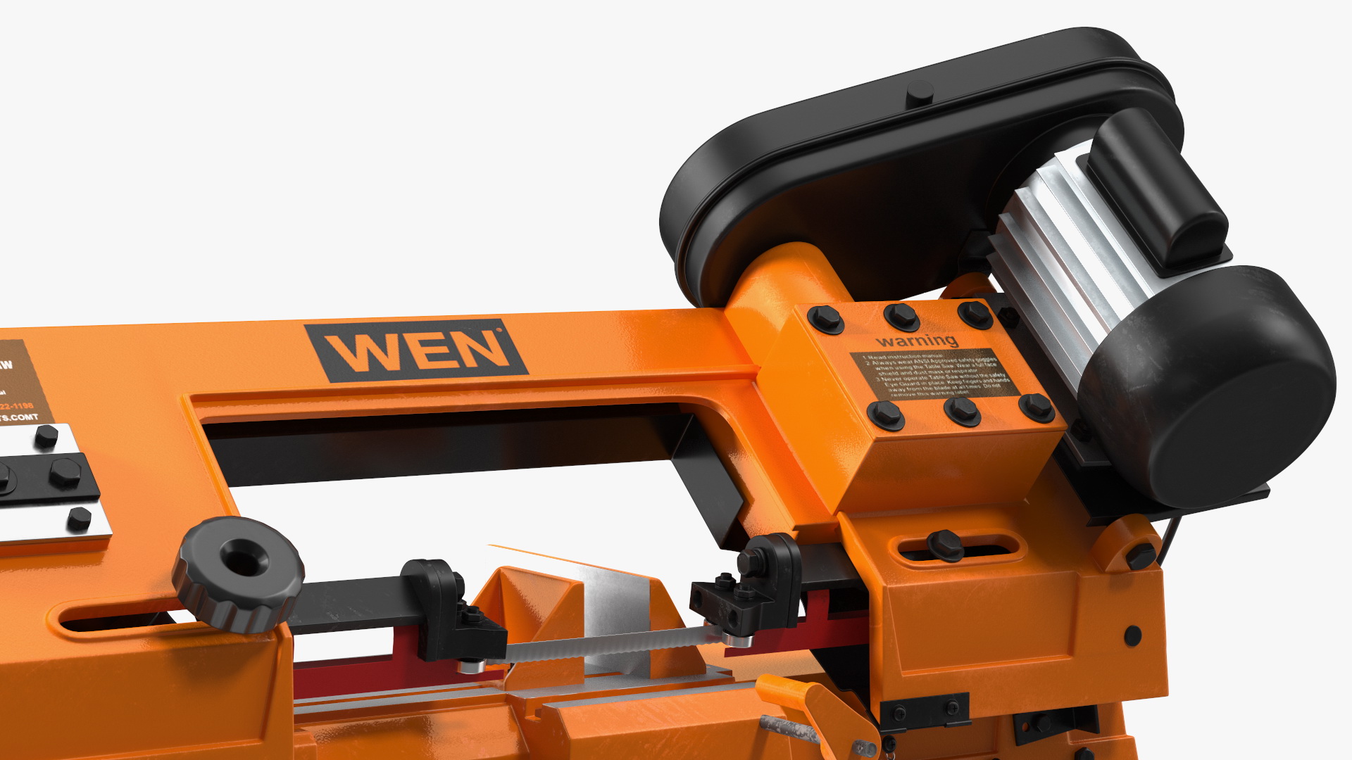 3D model WEN 3970T Metal Cutting Band Saw with Stand Rigged