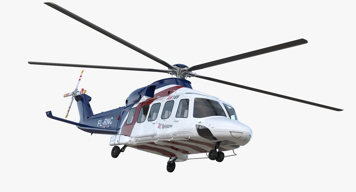 Corporate Transport Helicopter Agusta Westland AW189 3D