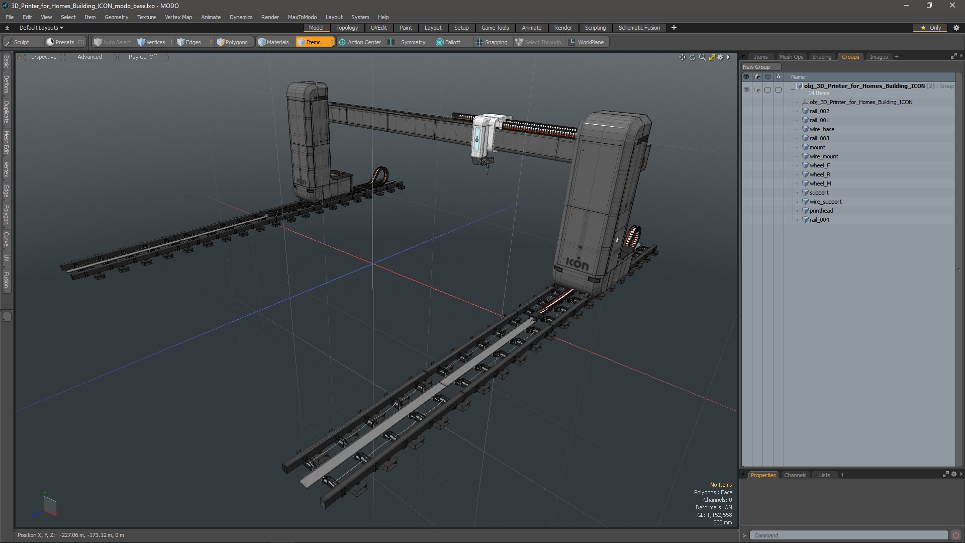 3D Printer for Homes Building ICON 3D model