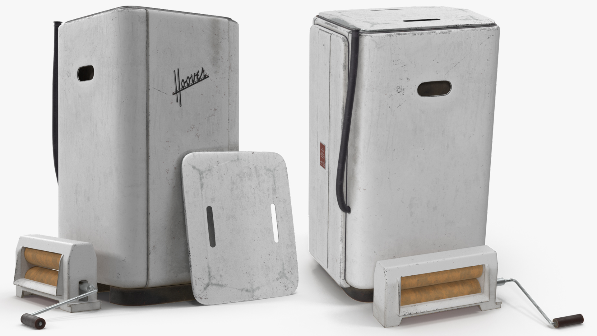 3D model Vintage Washing Machine Hoover Used