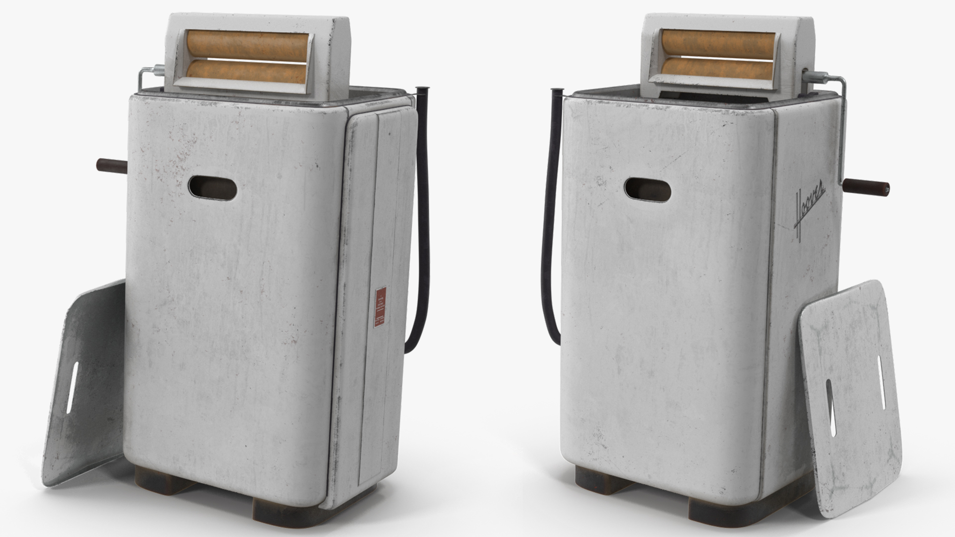 3D model Vintage Washing Machine Hoover Used