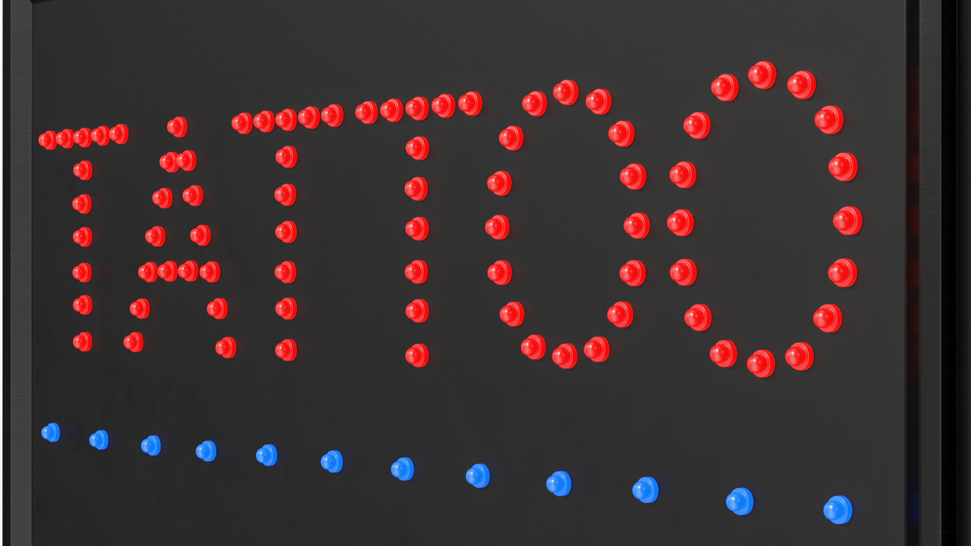 3D Light Billboard Tattoo LED Red Sign ON model