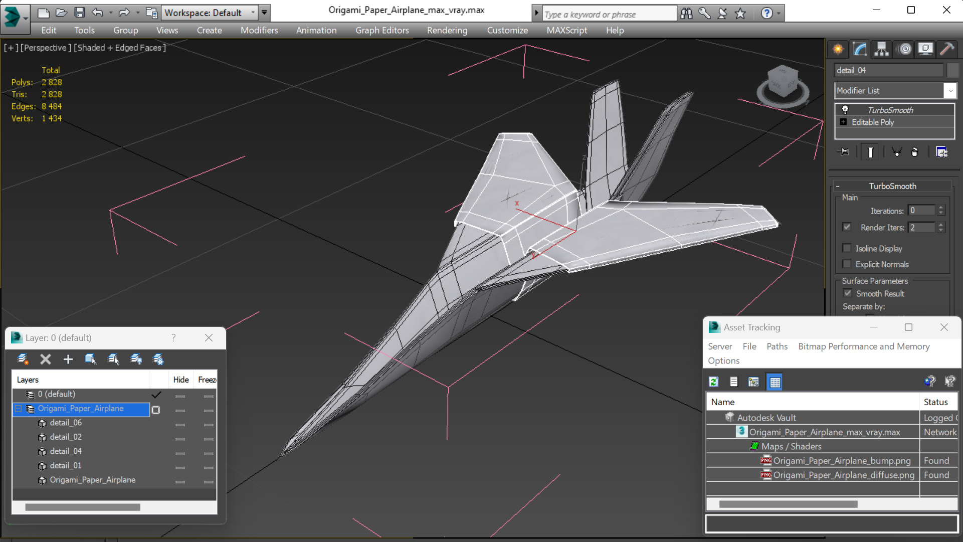 Origami Paper Airplane 3D