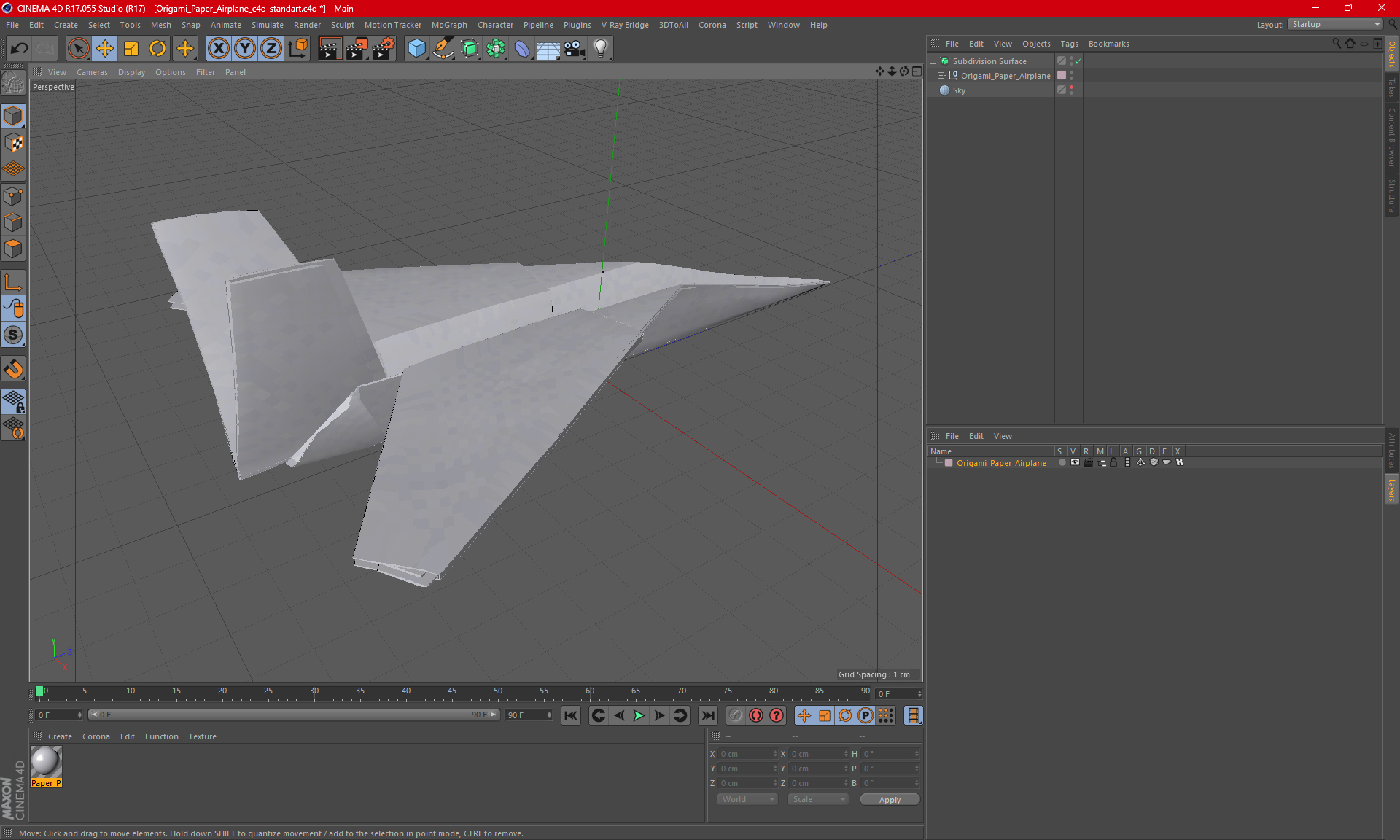 Origami Paper Airplane 3D