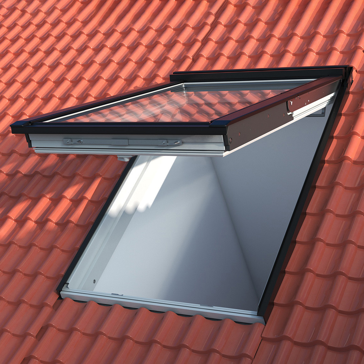 3D Roof Window 118 x 188 cm Rigged