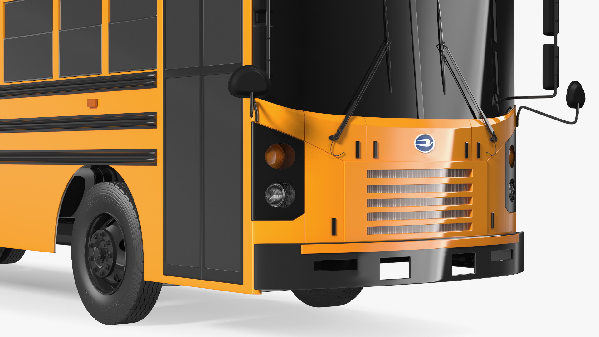 3D Blue Bird TX3 School Bus Exterior Only model