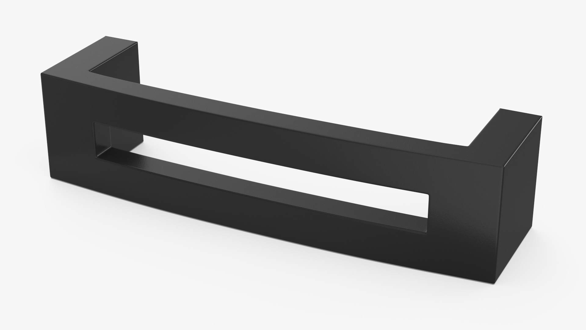 3D Kitchen Cabinet Handle Flat Black model