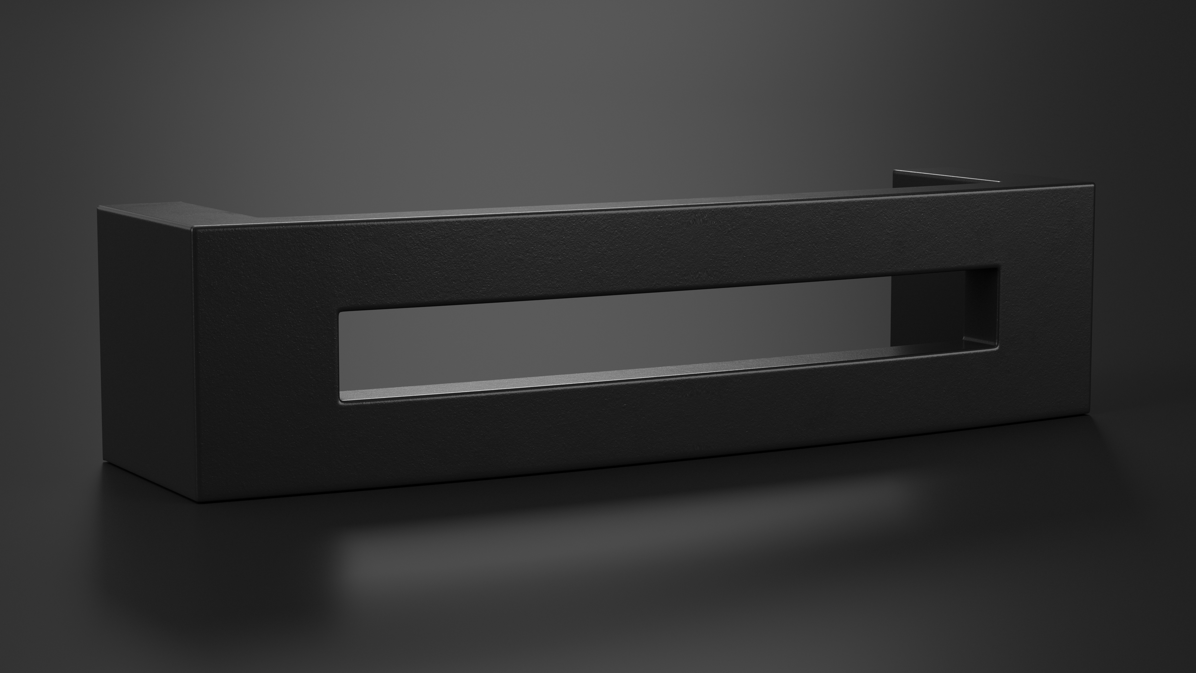 3D Kitchen Cabinet Handle Flat Black model