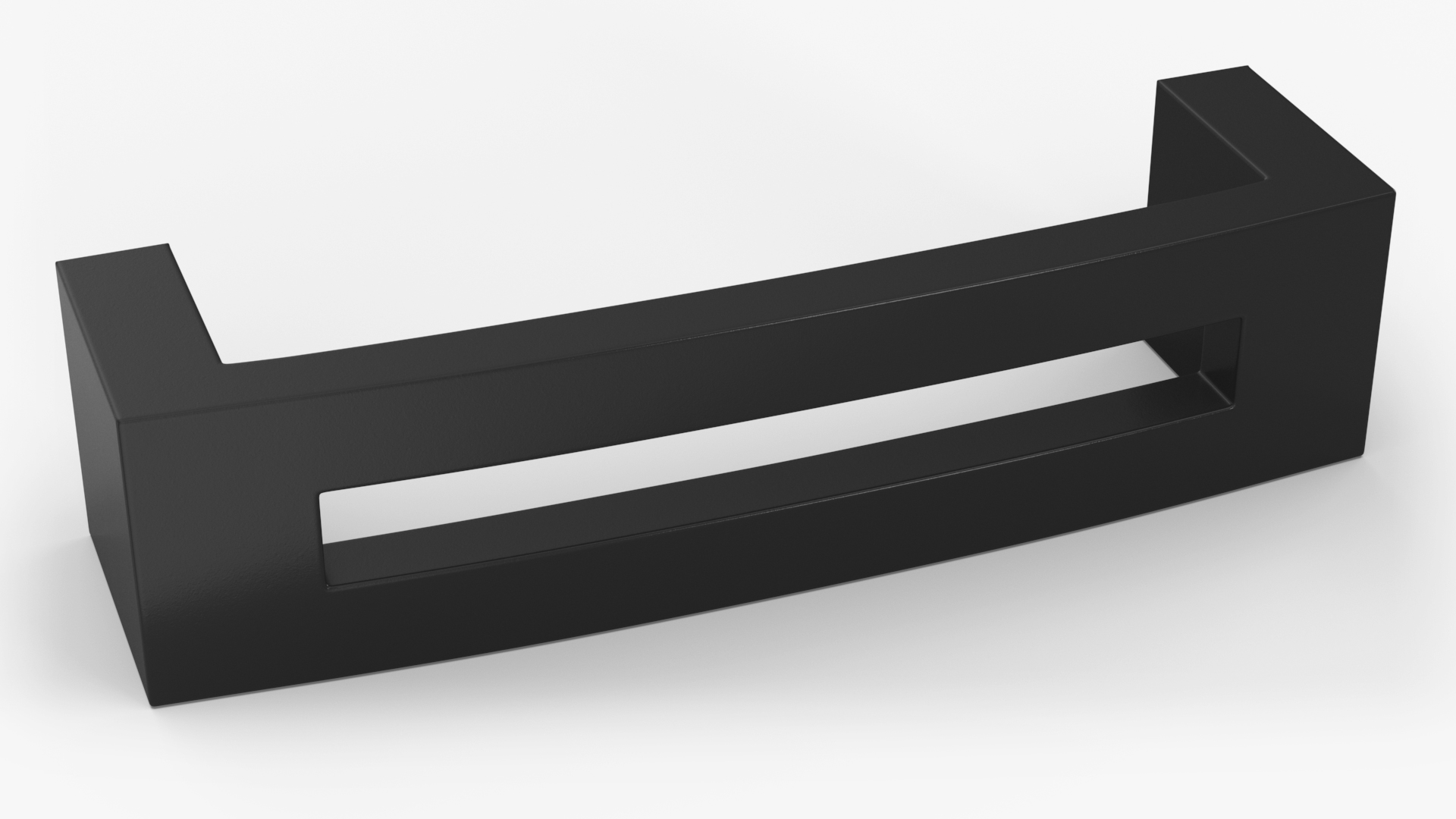 3D Kitchen Cabinet Handle Flat Black model