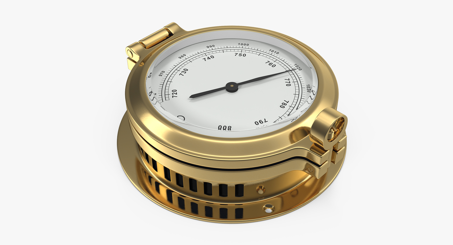 3D model Brass Ship Barometer