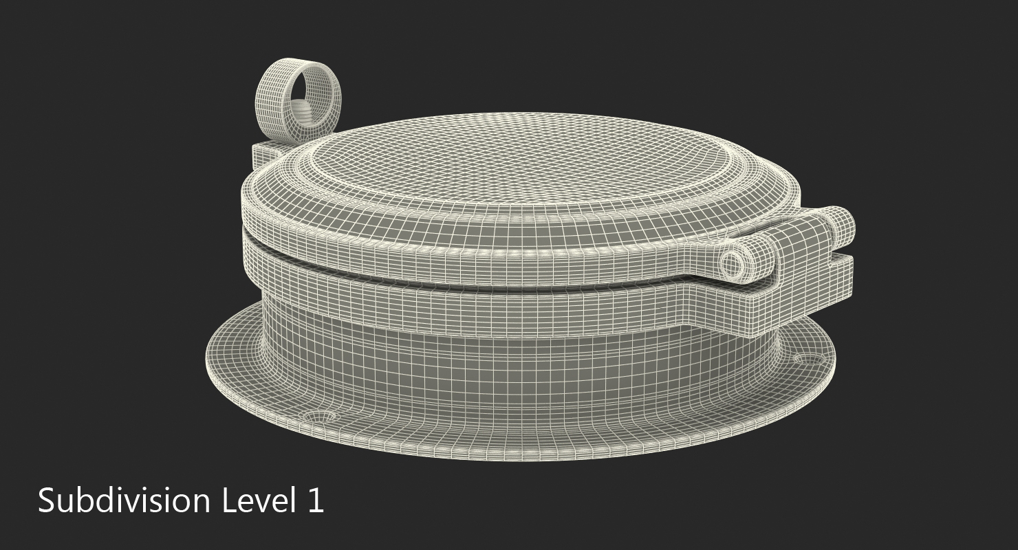 3D model Brass Ship Barometer