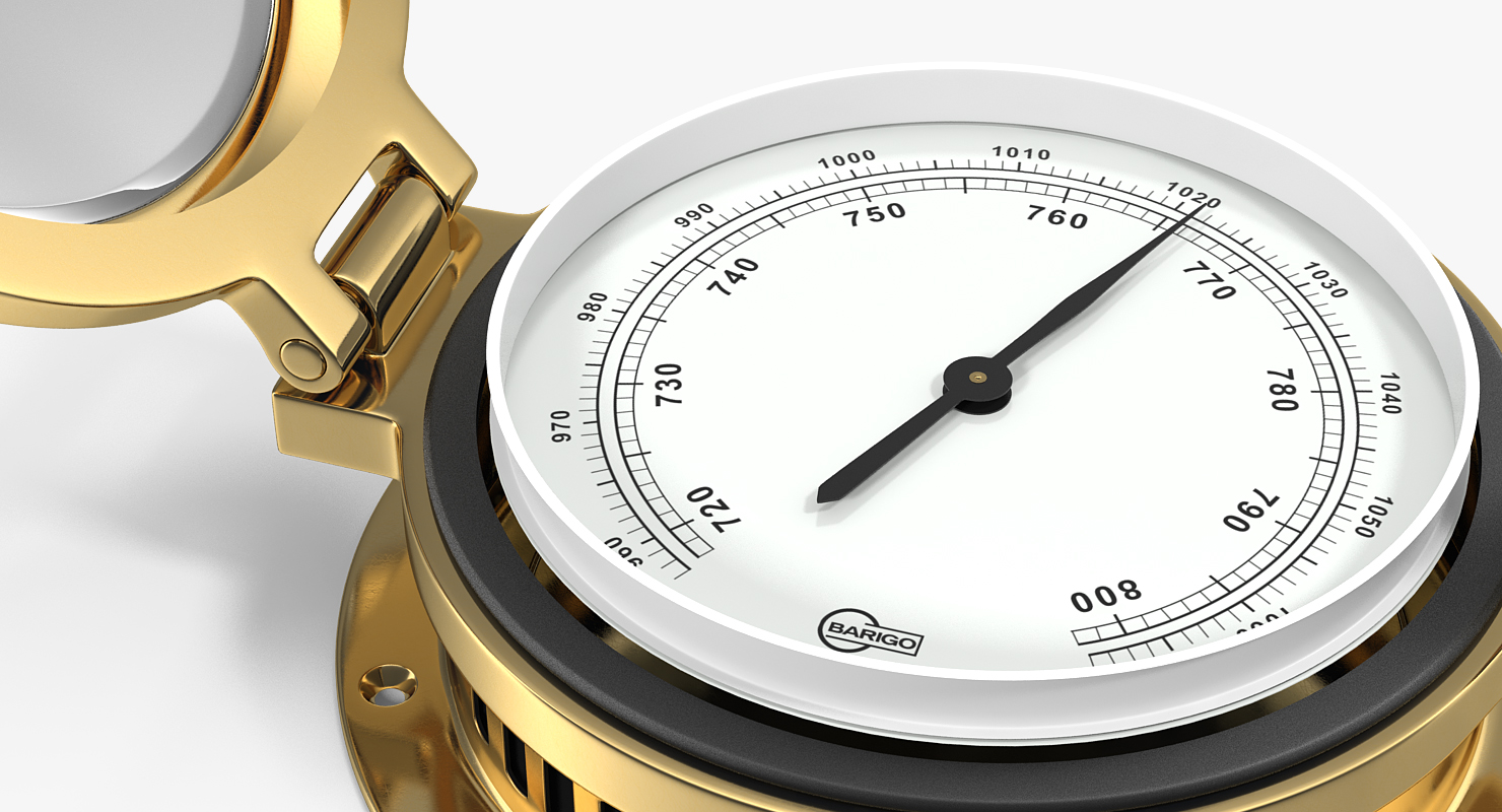 3D model Brass Ship Barometer