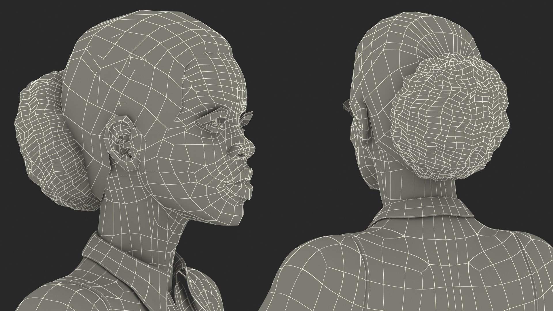 3D Light Skin Business Style Woman Rigged model