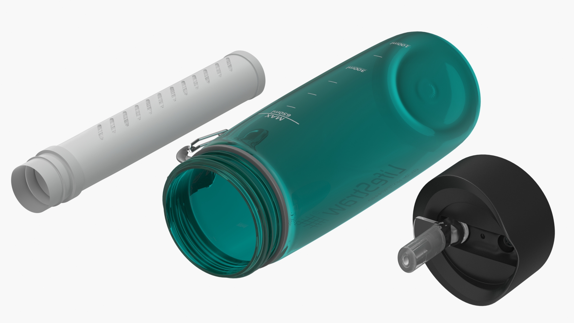 3D LifeStraw Go Advanced Water Filter Bottle Turquoise