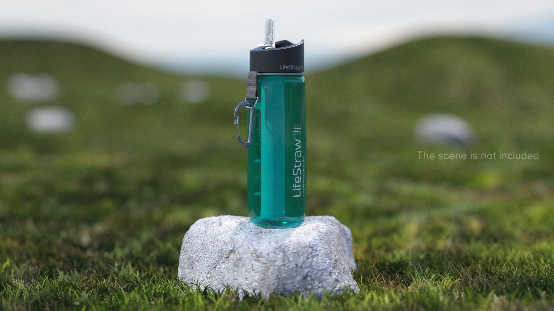 3D LifeStraw Go Advanced Water Filter Bottle Turquoise