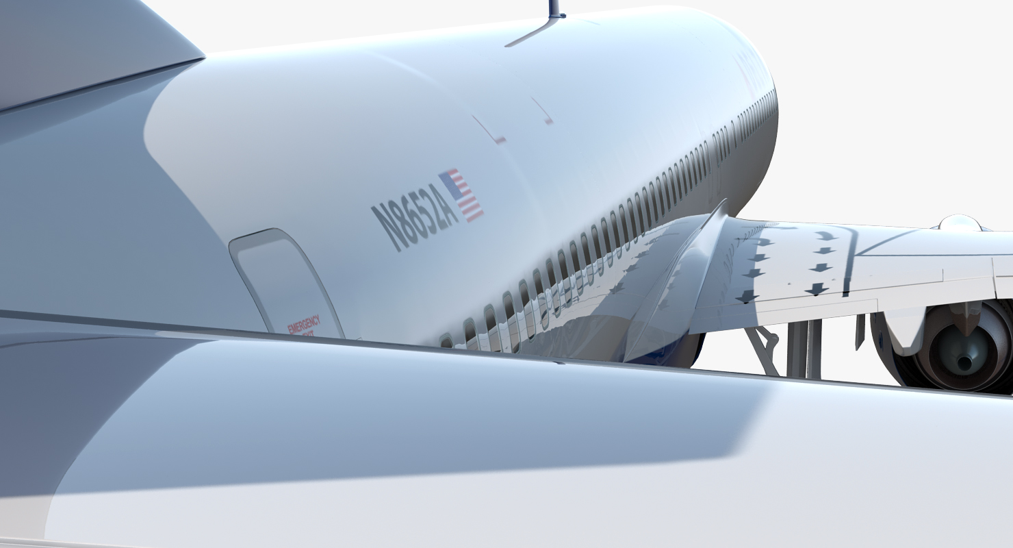 Boeing 737 900 Delta Air Lines Rigged 3D