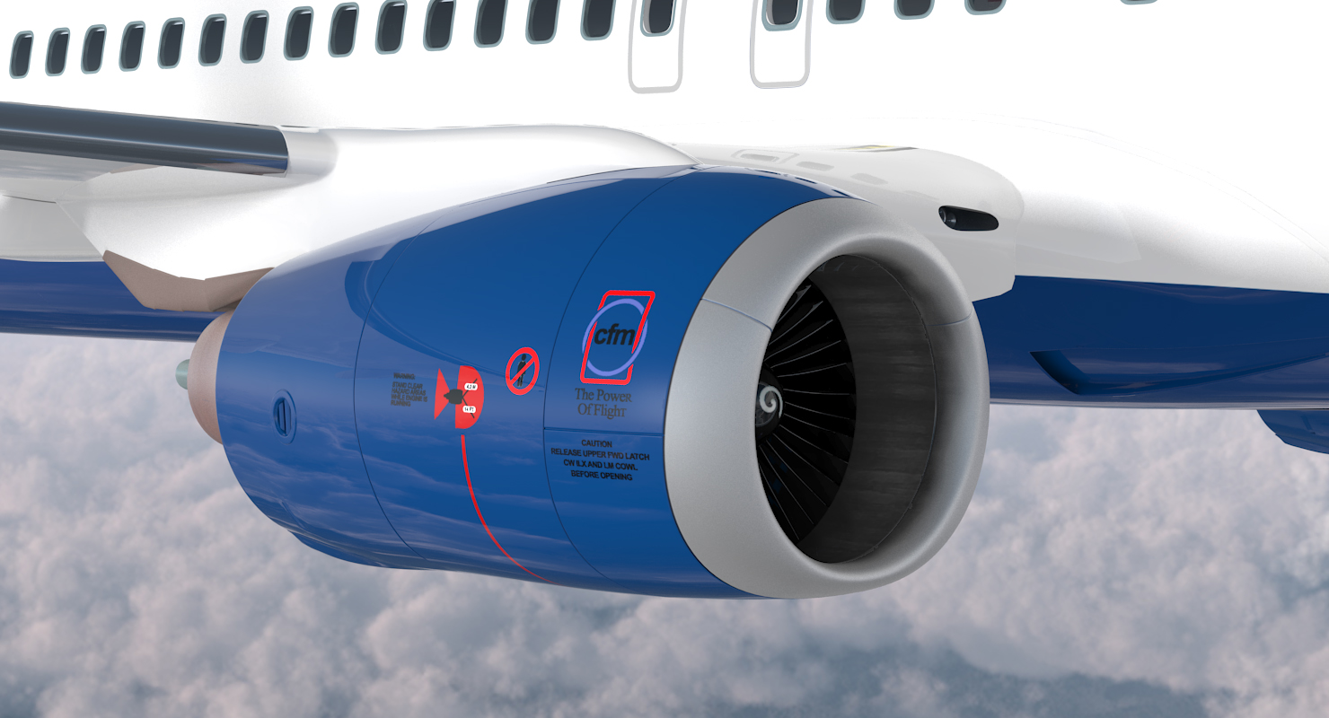 Boeing 737 900 Delta Air Lines Rigged 3D