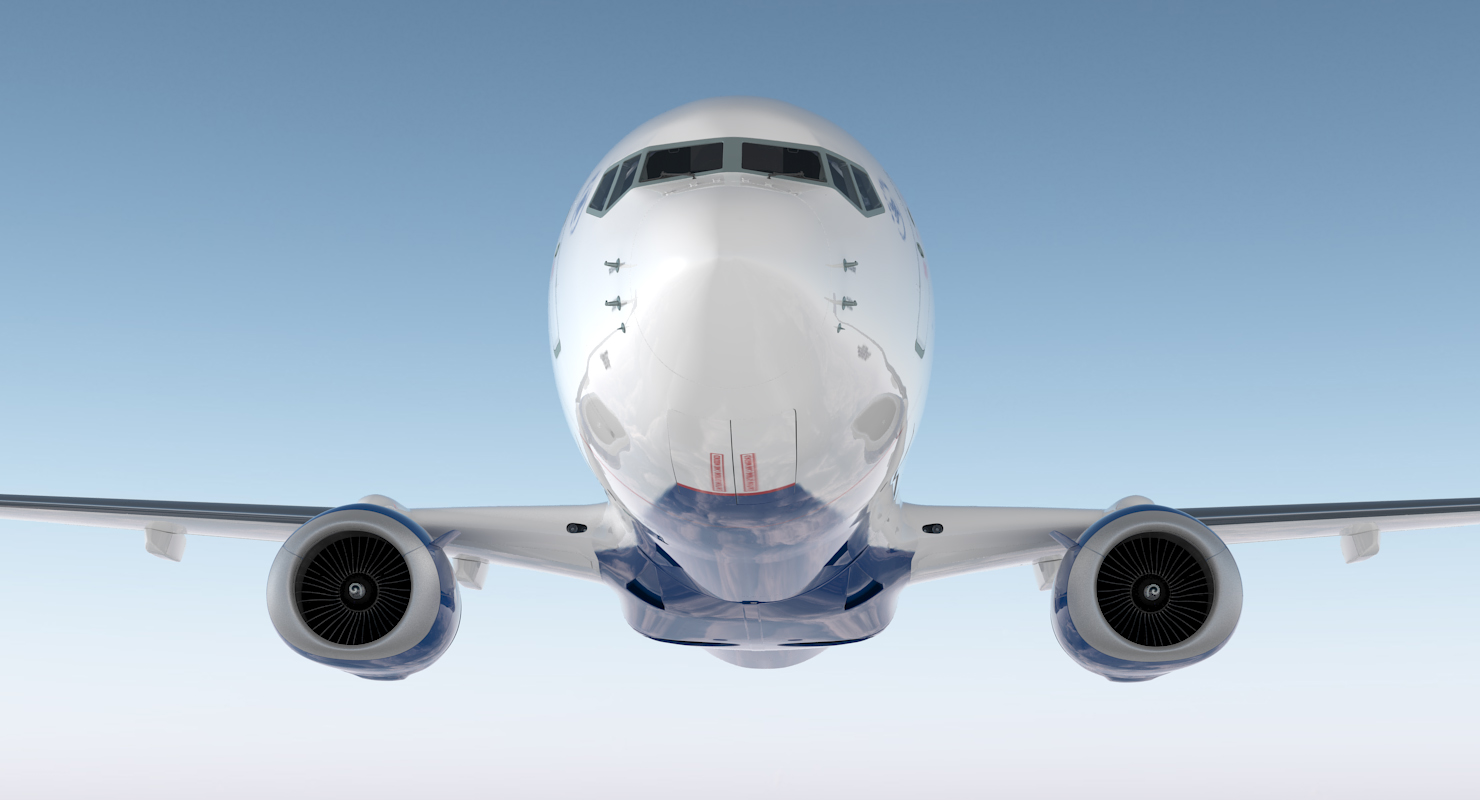 Boeing 737 900 Delta Air Lines Rigged 3D