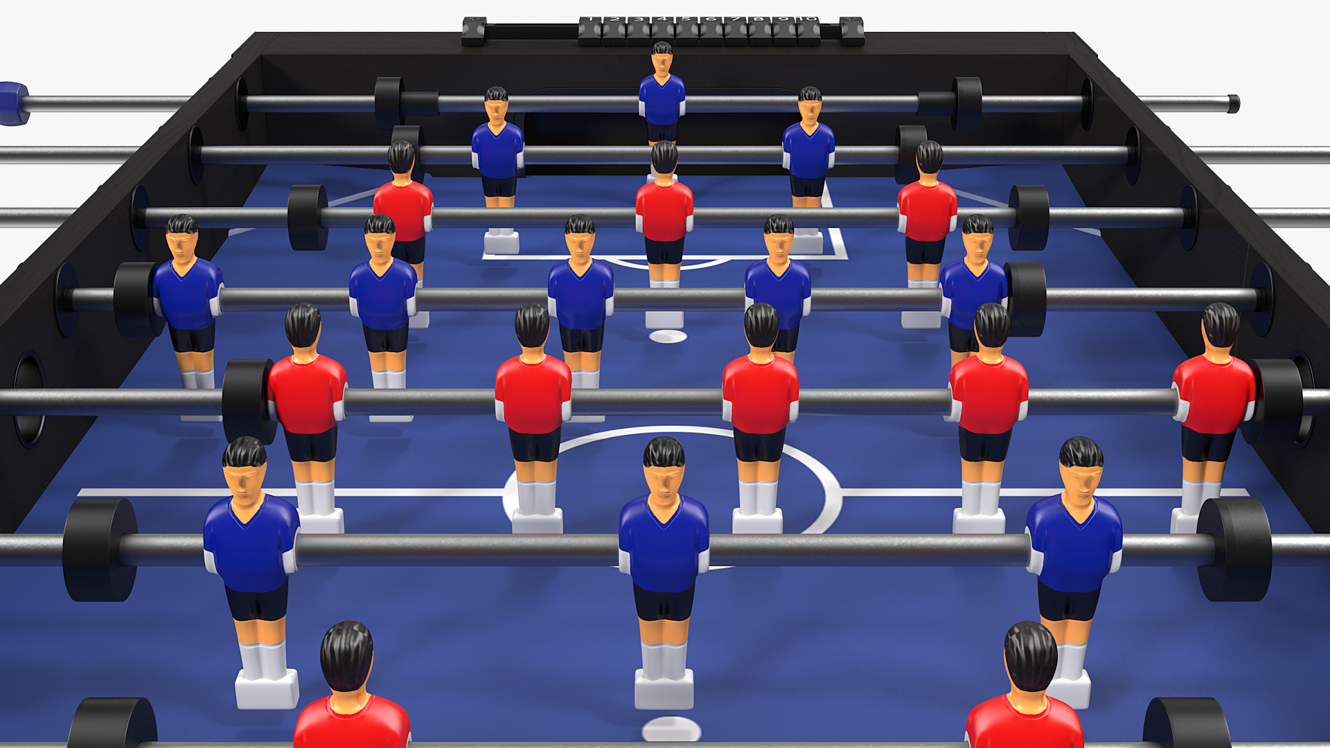 3D Foosball Table for Kids model