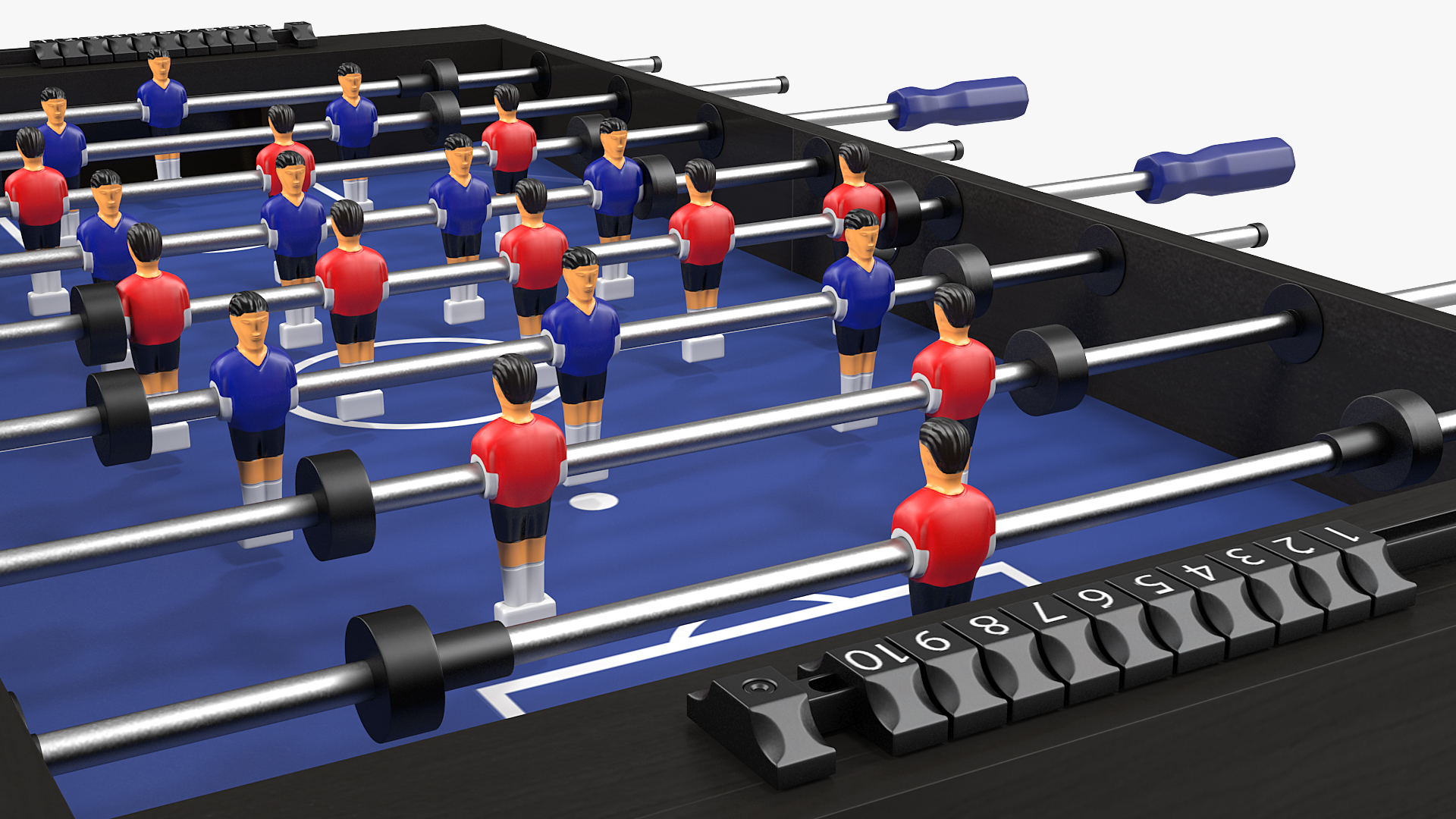 3D Foosball Table for Kids model
