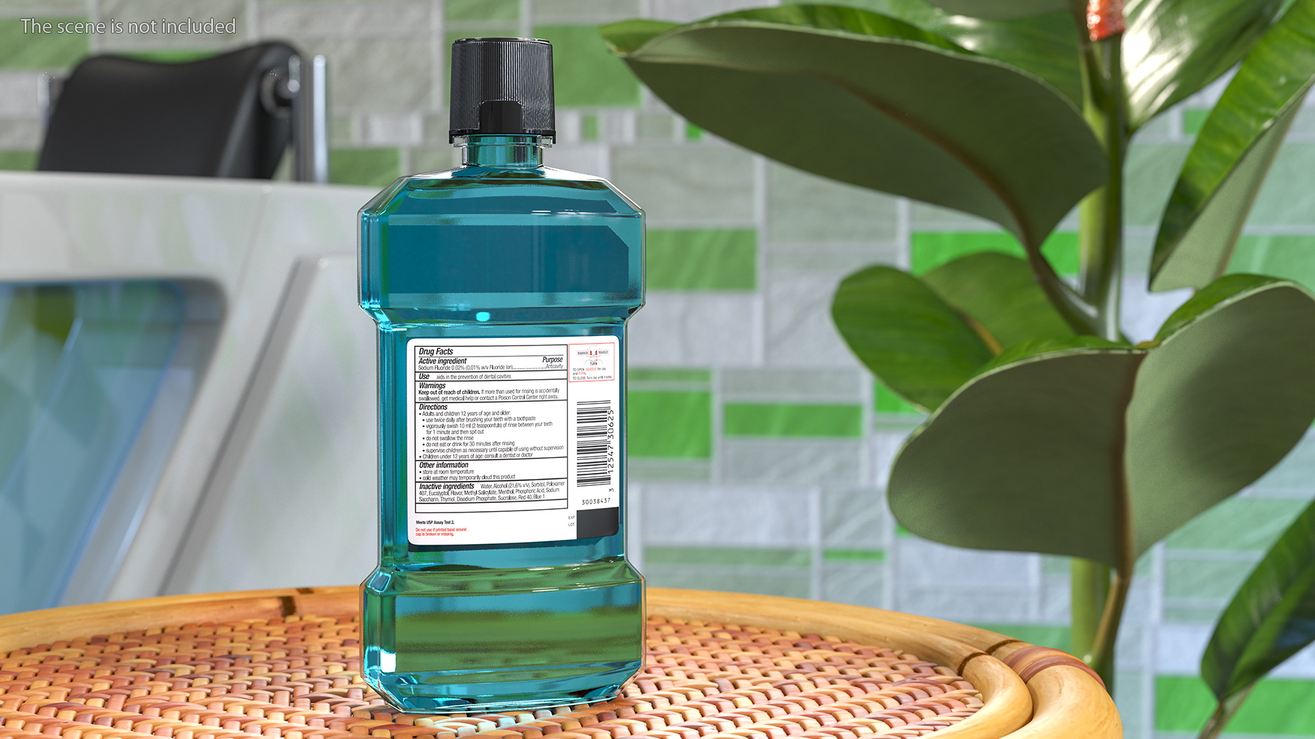 3D Anticavity Mouthwash 250ml Bottle model