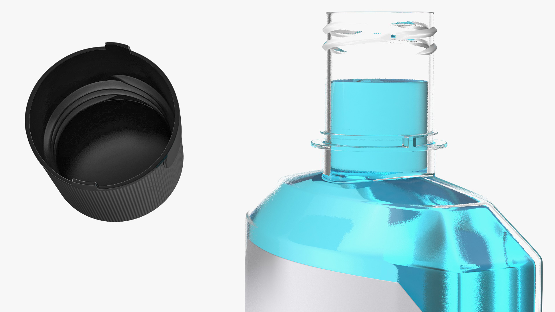 3D Anticavity Mouthwash 250ml Bottle model