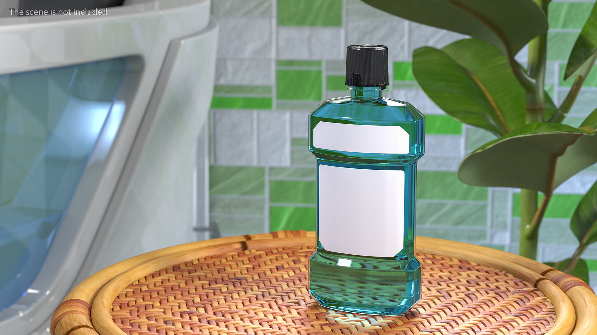 3D Anticavity Mouthwash 250ml Bottle model