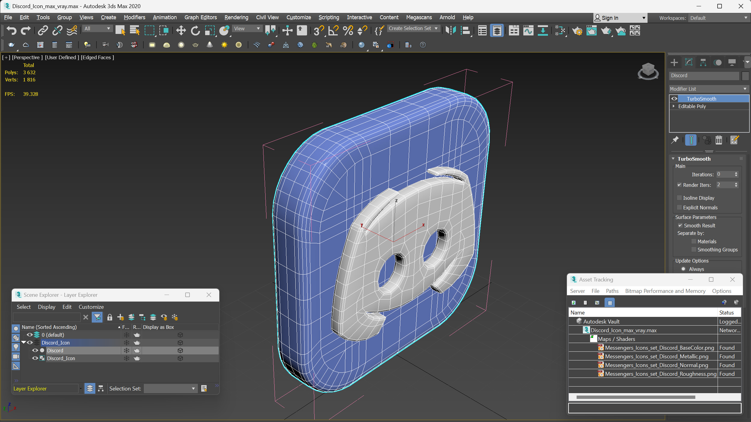 Discord Icon 3D