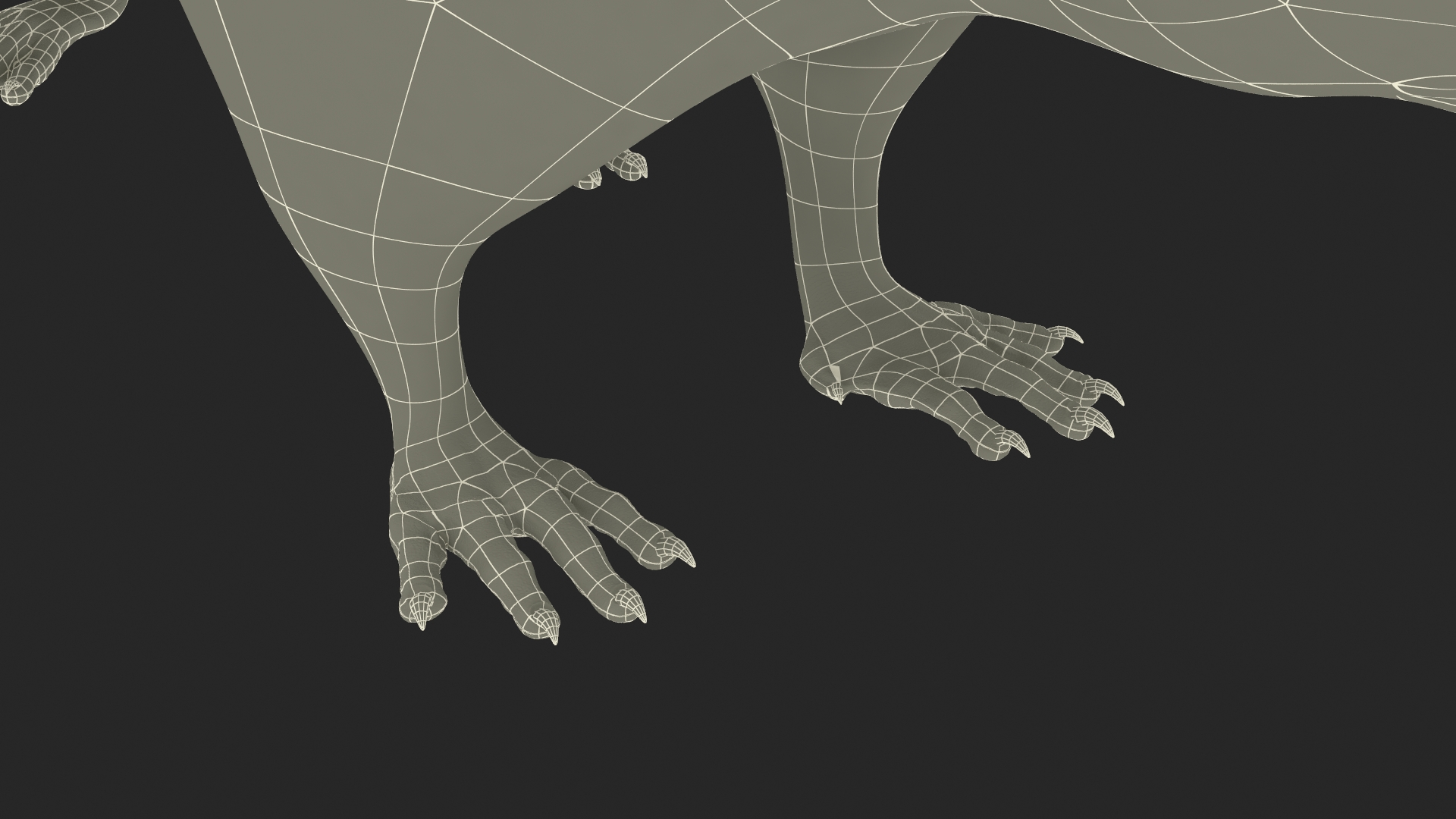 Long Tailed Rat with Fur 3D model