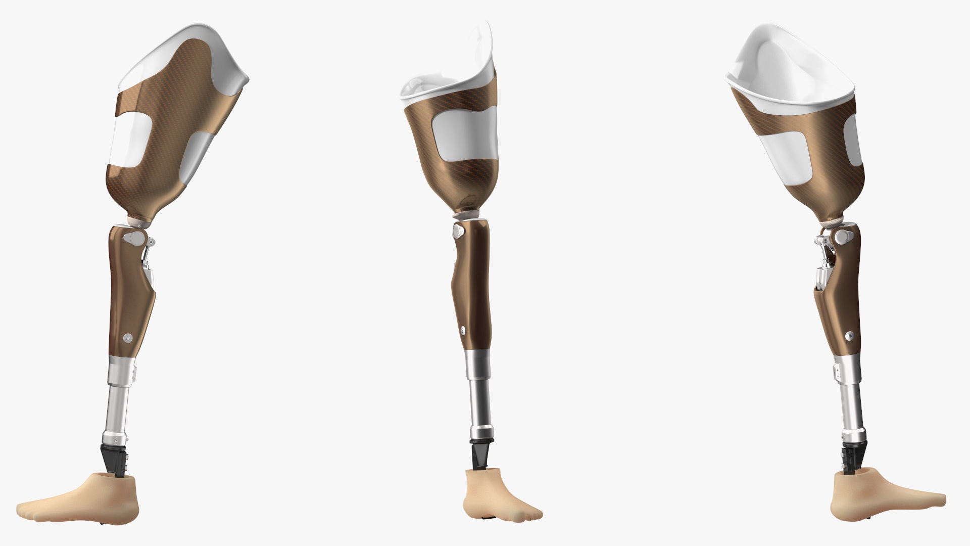 Man with Prosthetic Leg Rigged for Cinema 4D 3D model