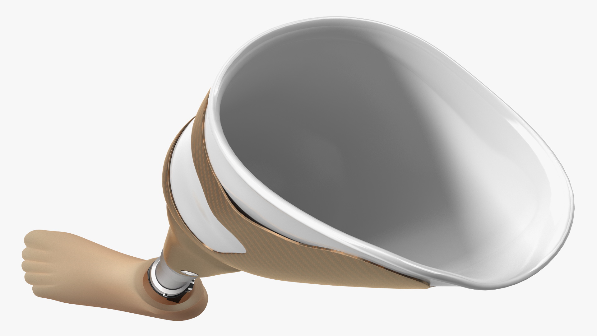 Man with Prosthetic Leg Rigged for Cinema 4D 3D model