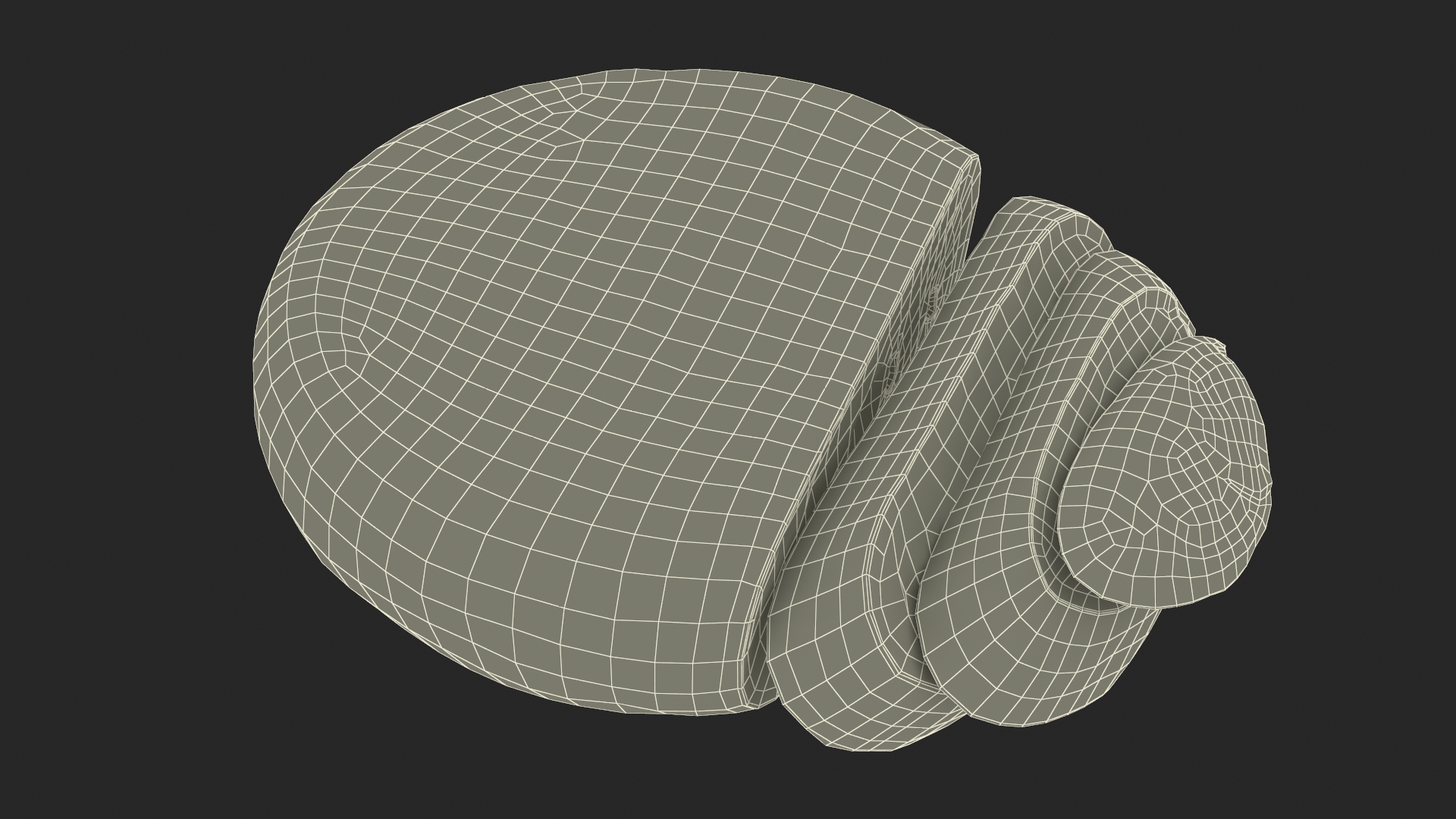 3D Round Loaf of Bread with Sliced Pieces model