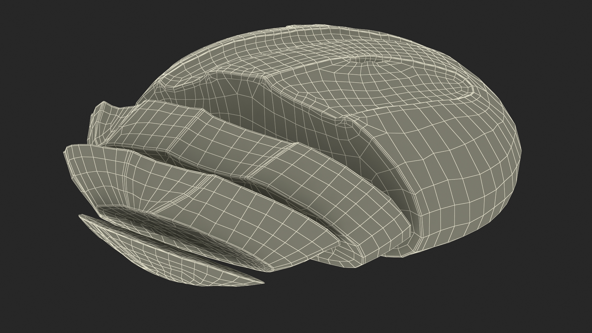 3D Round Loaf of Bread with Sliced Pieces model