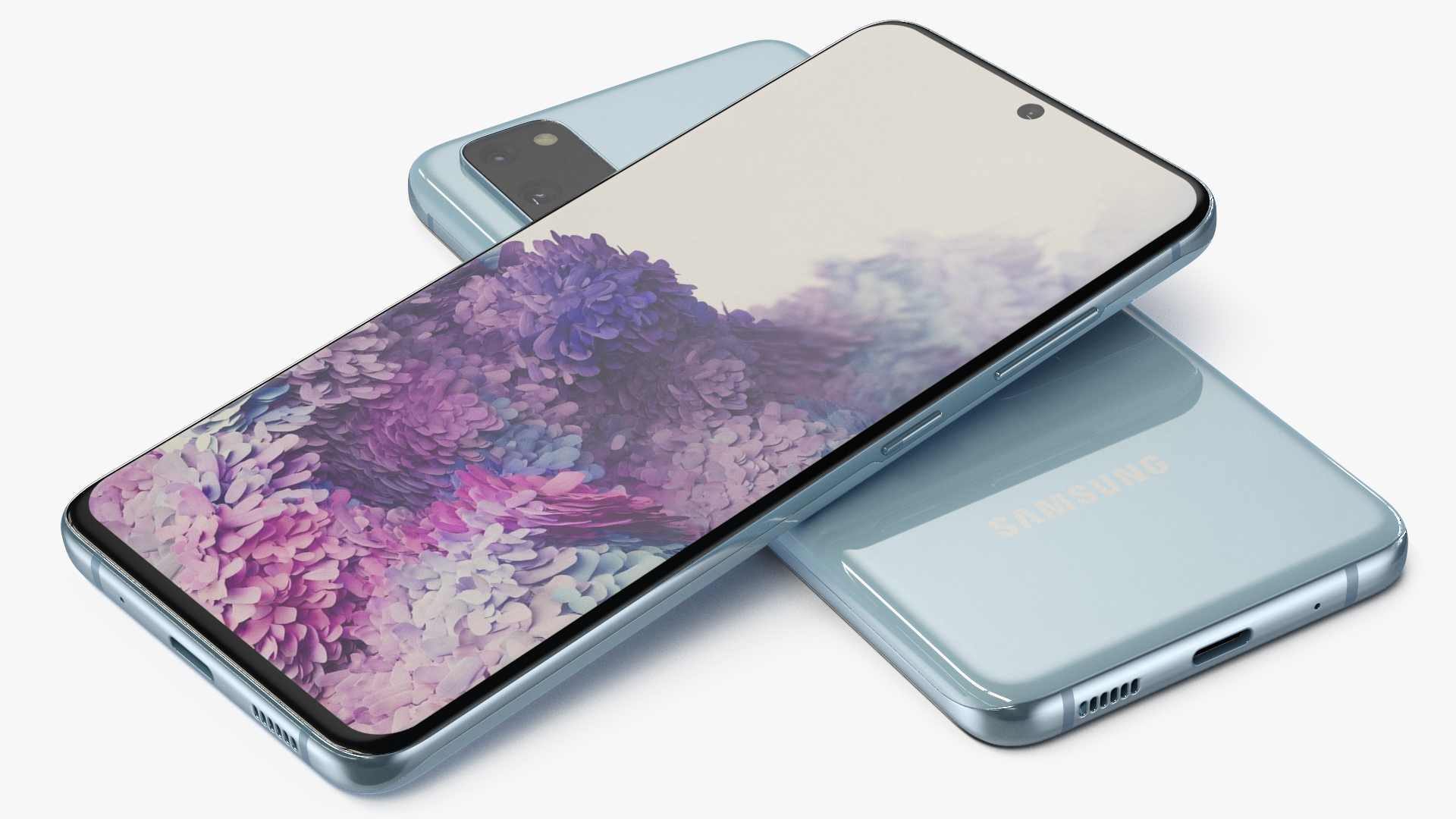 3D model Galaxy S20 Blue