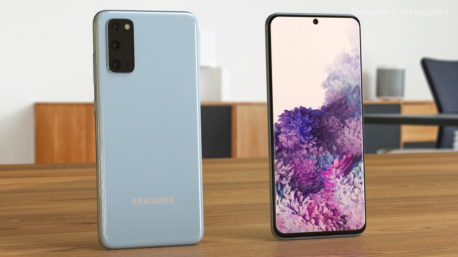 3D model Galaxy S20 Blue