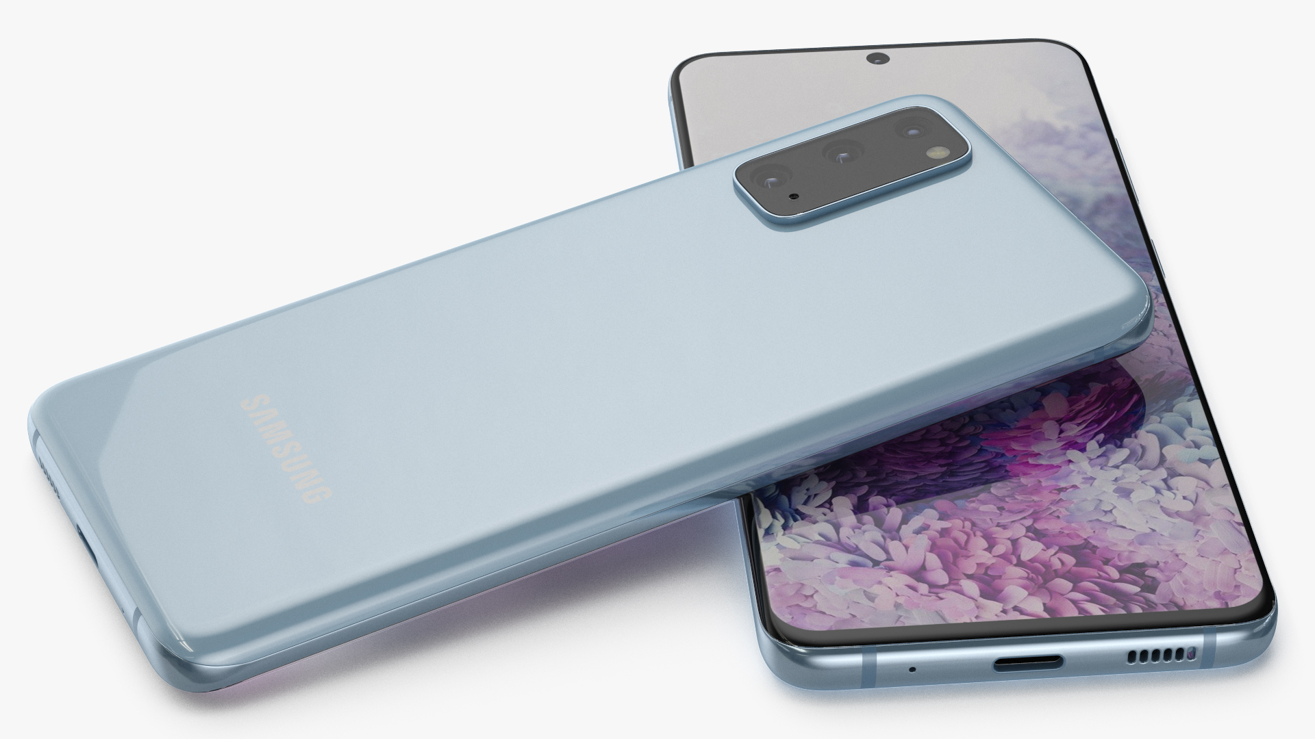 3D model Galaxy S20 Blue
