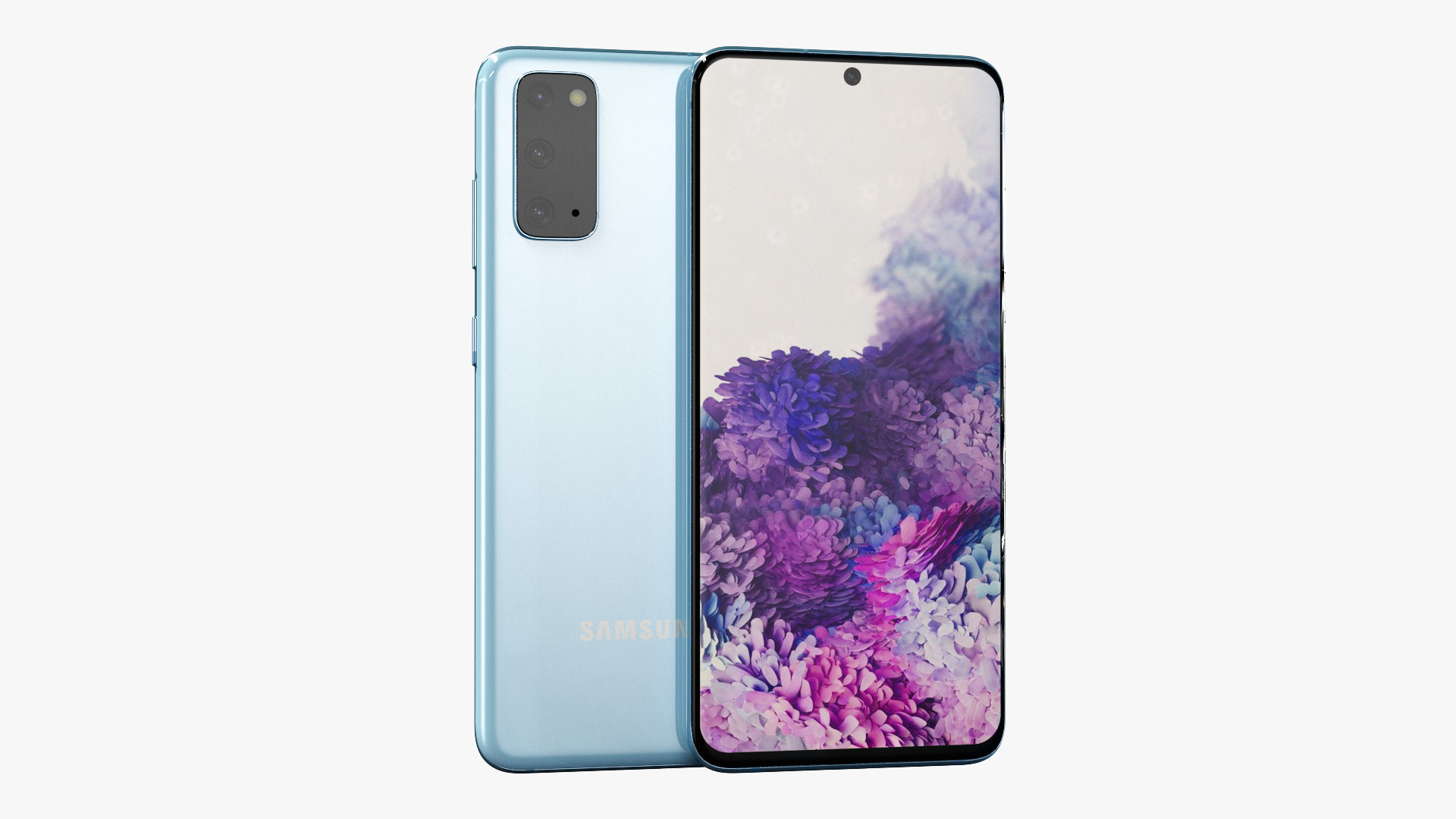 3D model Galaxy S20 Blue