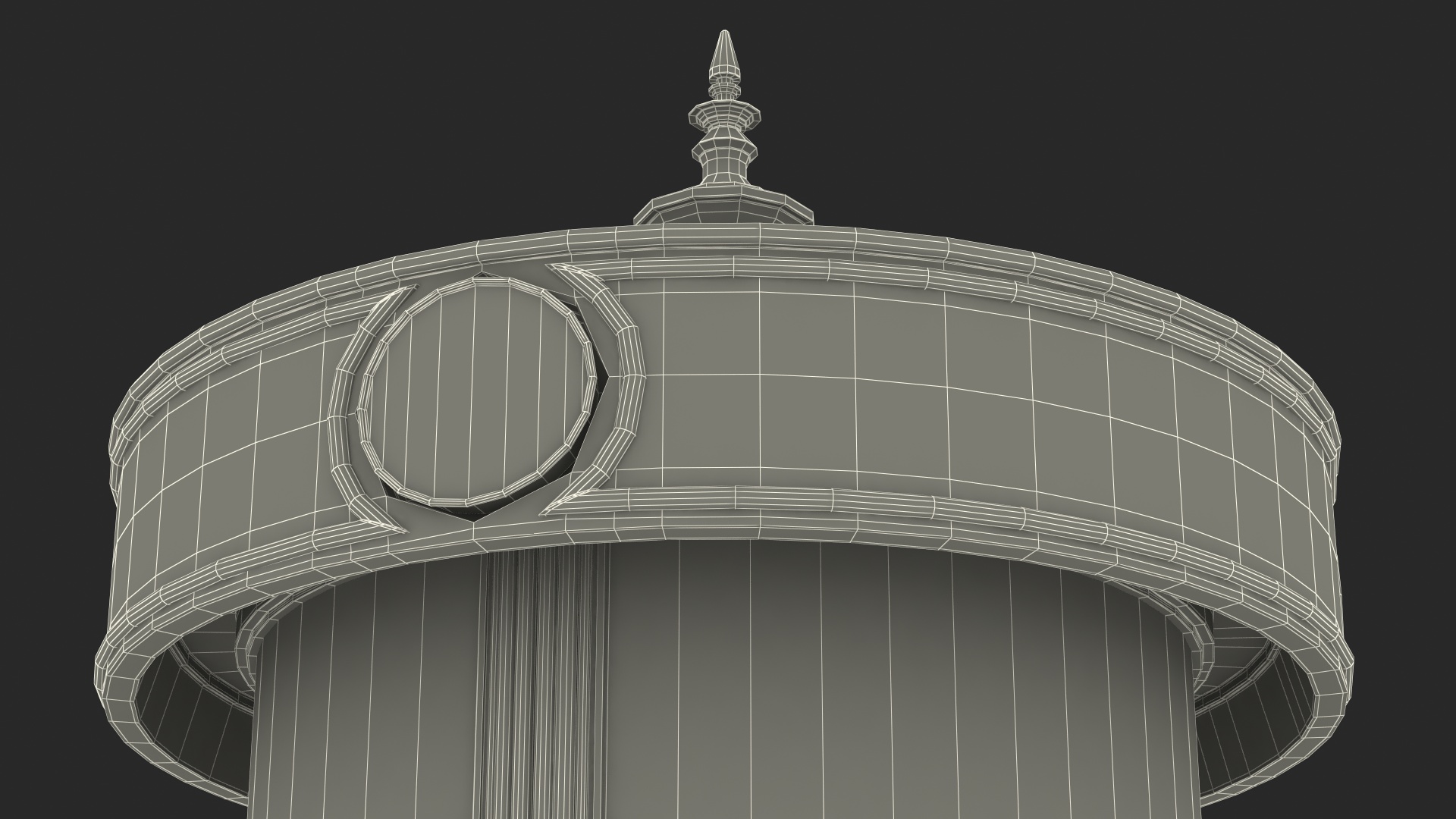 3D Vintage Advertising Column