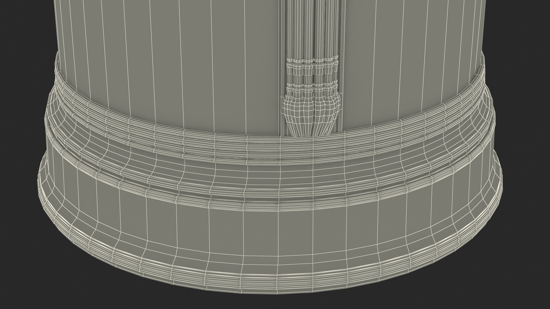 3D Vintage Advertising Column