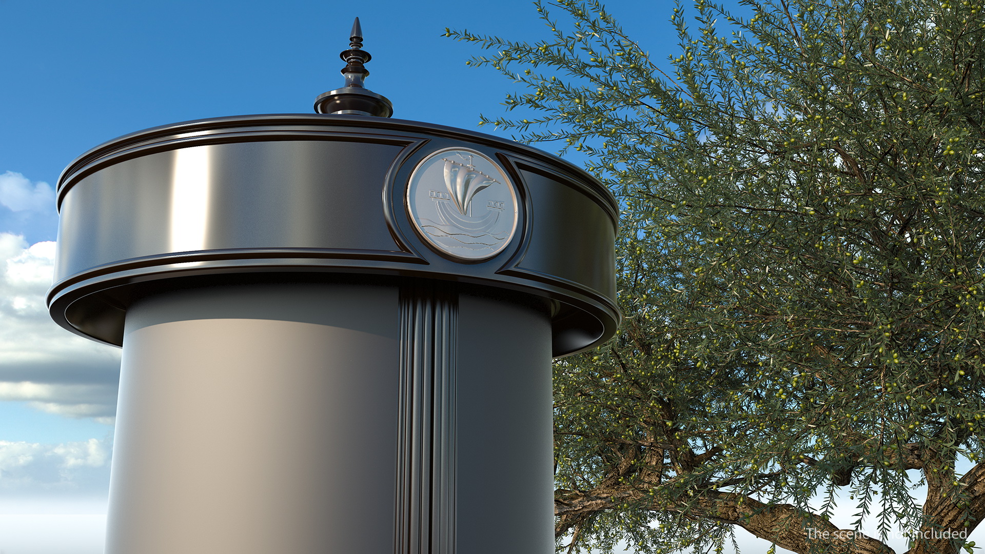 3D Vintage Advertising Column