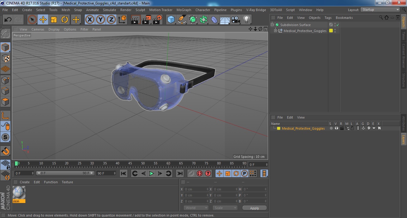 3D Medical Protective Goggles