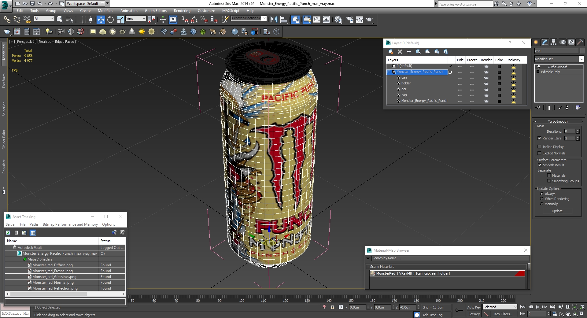 3D Monster Energy Pacific Punch model